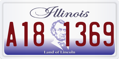 IL license plate A181369