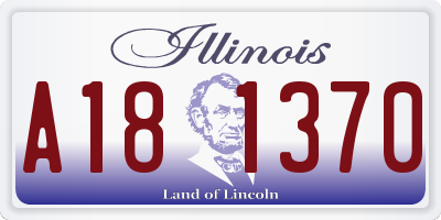 IL license plate A181370