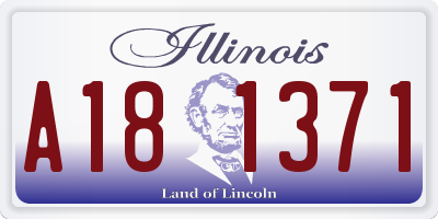 IL license plate A181371