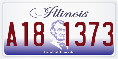 IL license plate A181373