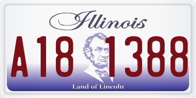 IL license plate A181388