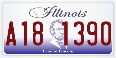 IL license plate A181390