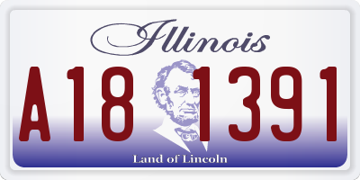 IL license plate A181391