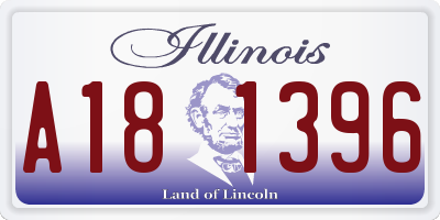 IL license plate A181396