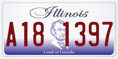 IL license plate A181397