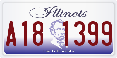 IL license plate A181399