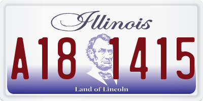 IL license plate A181415