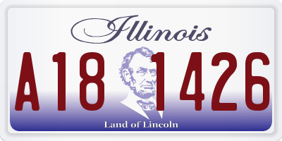 IL license plate A181426