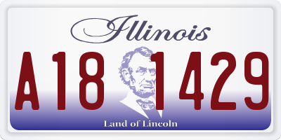 IL license plate A181429