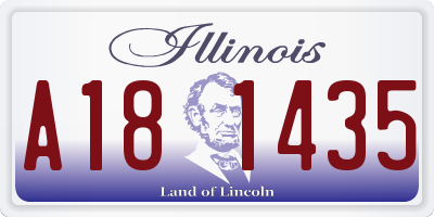 IL license plate A181435