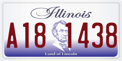 IL license plate A181438