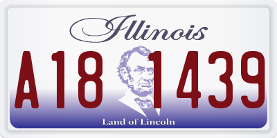 IL license plate A181439