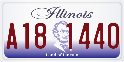 IL license plate A181440