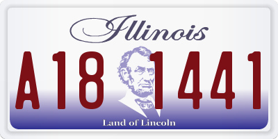 IL license plate A181441