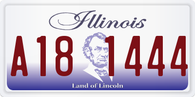 IL license plate A181444