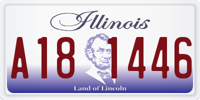 IL license plate A181446