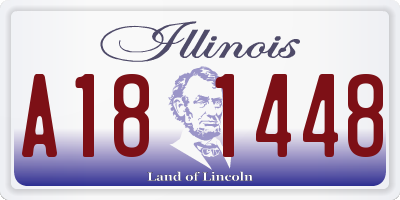 IL license plate A181448