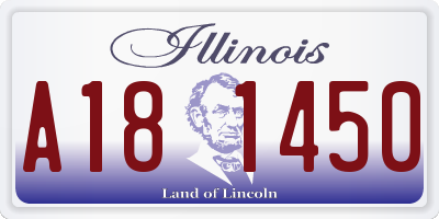 IL license plate A181450