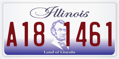 IL license plate A181461
