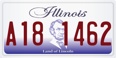 IL license plate A181462