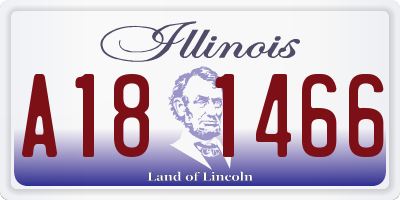 IL license plate A181466