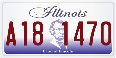 IL license plate A181470