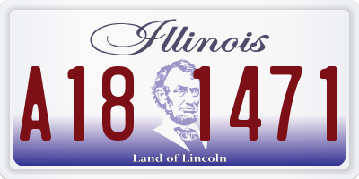 IL license plate A181471