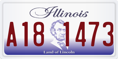 IL license plate A181473