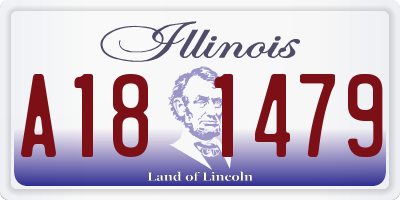 IL license plate A181479