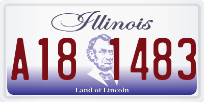 IL license plate A181483