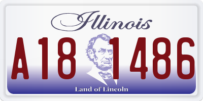 IL license plate A181486