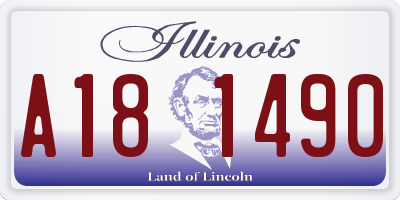 IL license plate A181490