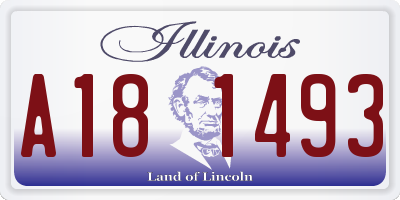 IL license plate A181493