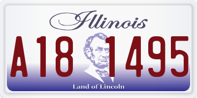 IL license plate A181495