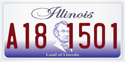 IL license plate A181501