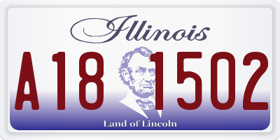 IL license plate A181502