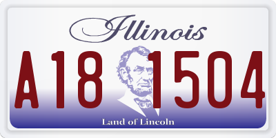 IL license plate A181504