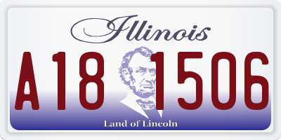 IL license plate A181506