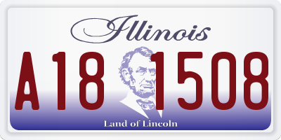 IL license plate A181508