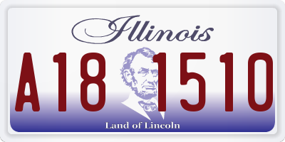 IL license plate A181510