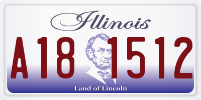 IL license plate A181512