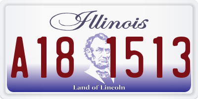 IL license plate A181513