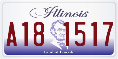 IL license plate A181517
