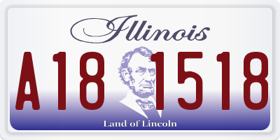 IL license plate A181518