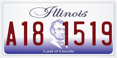 IL license plate A181519
