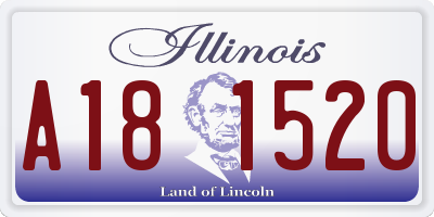 IL license plate A181520