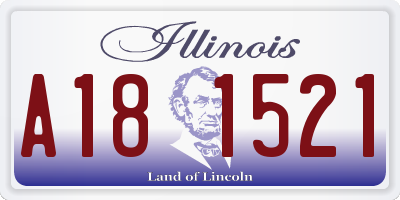 IL license plate A181521