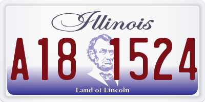 IL license plate A181524