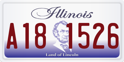 IL license plate A181526