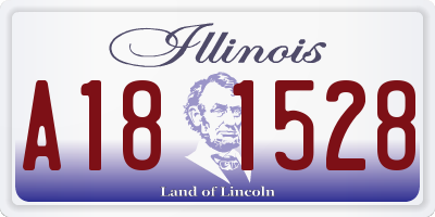 IL license plate A181528